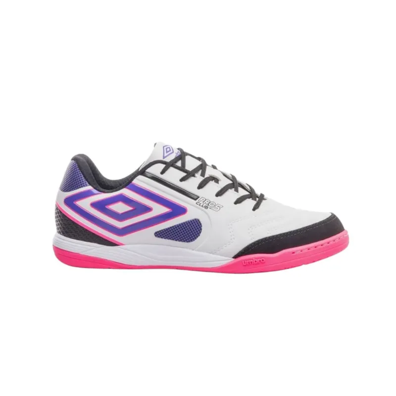 Chuteira Futsal N°40 Umbro Pro 5 Bump Club Branco (MP)