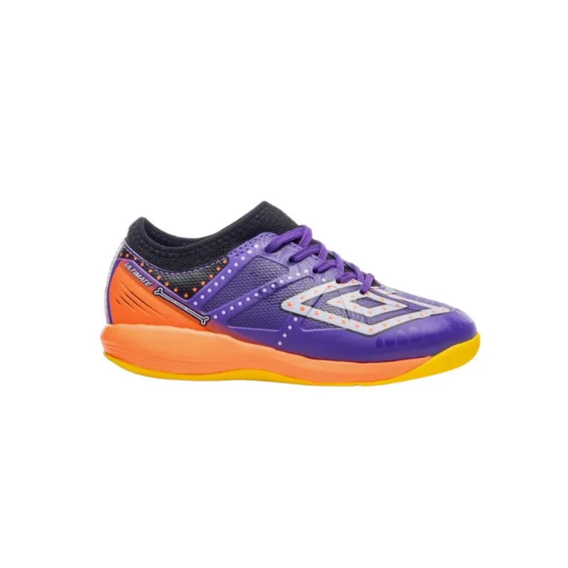 Chuteira Futsal Umbro Ultimate JR Dlm Eletric 30 / Roxo