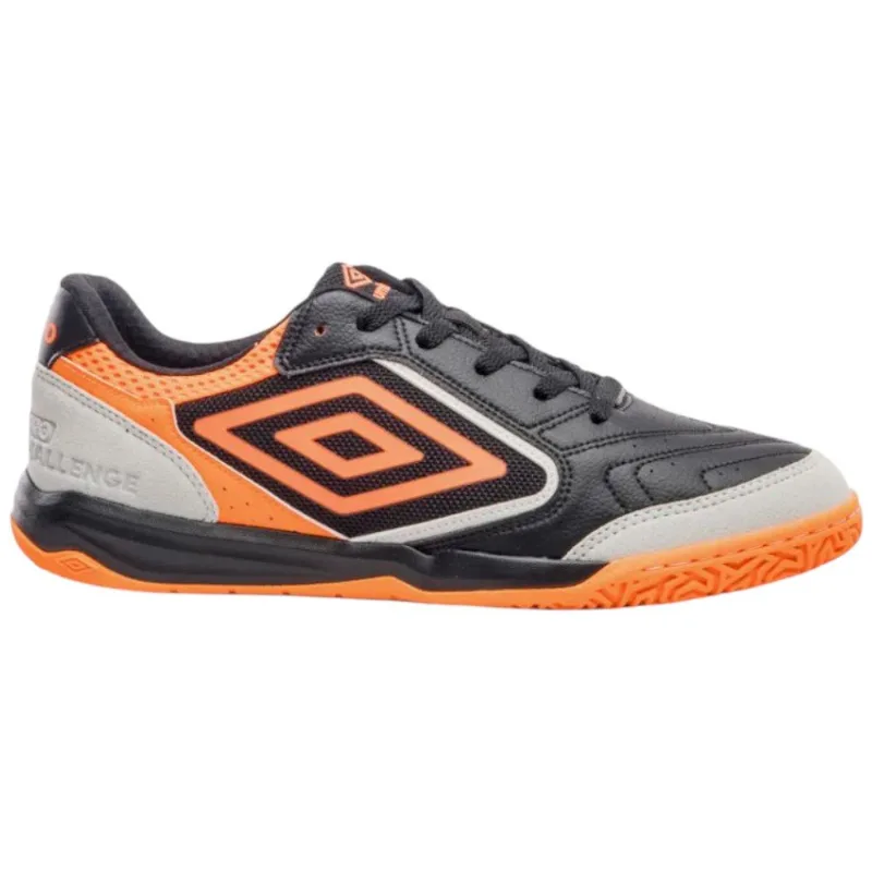 Chuteira Futsal N° 40 Umbro Pro Challenge Uptake Preto Laranja (MP)