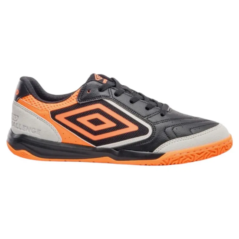 Chuteira Futsal N° 42 Umbro Pro Challenge Uptake Preto Laranja (MP)