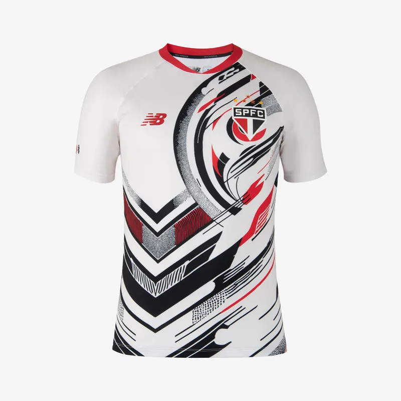 Camisa Pré Jogo II Spfc 2025 Masculina - New Balance - Confecção