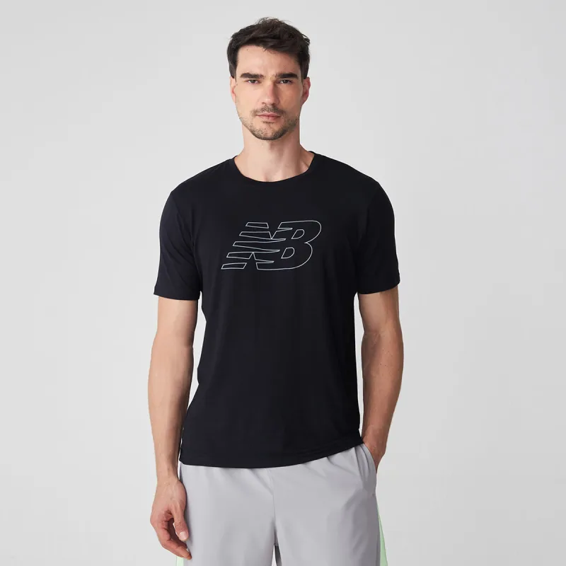 Camiseta Athletics Graphic Masculina - New Balance - Confecção
