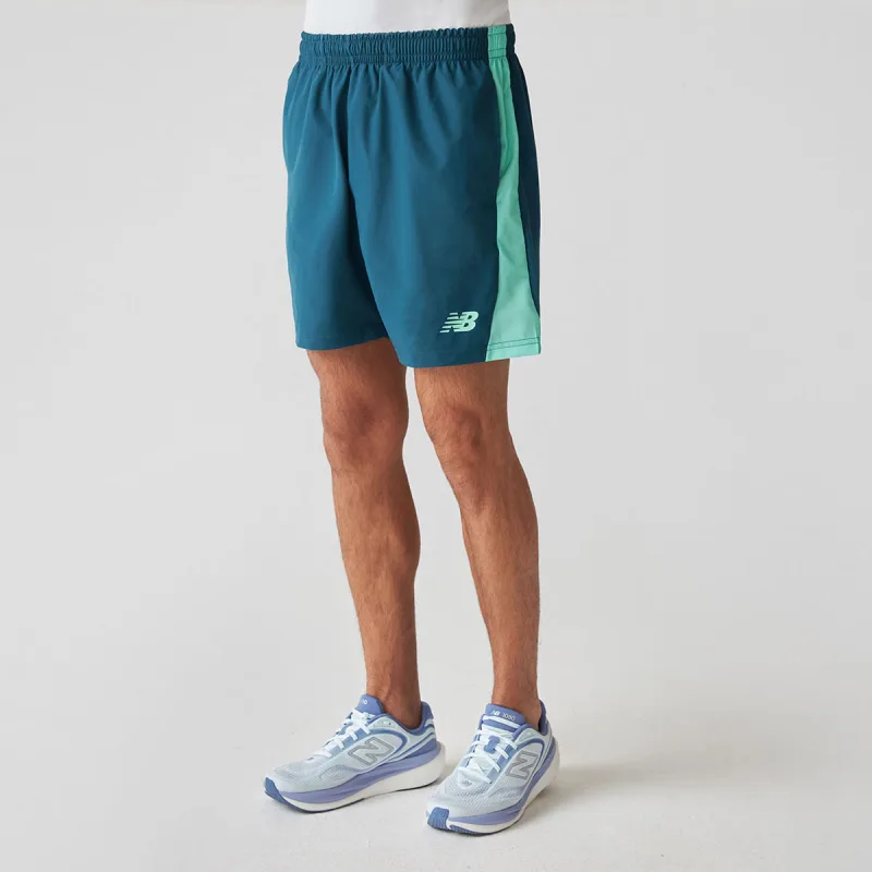 Bermuda Athletics Stretch Woven Graphic 7" Masculina - New Balance - Confecção