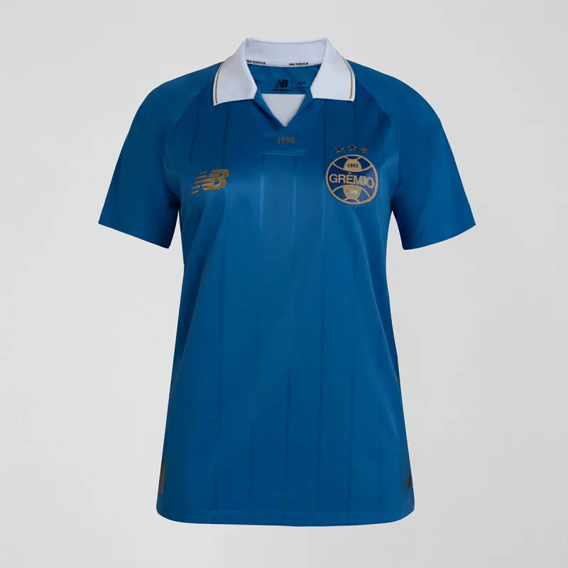 Camisa Comemorativa Grêmio 2026 Feminina - New Balance - Confecção