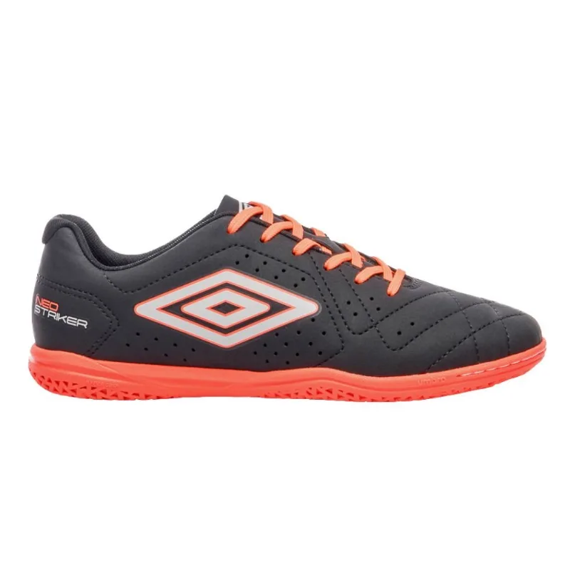 Chuteira Futsal Nº39 Umbro Neo Striker II Preto E Vermelho (MP)