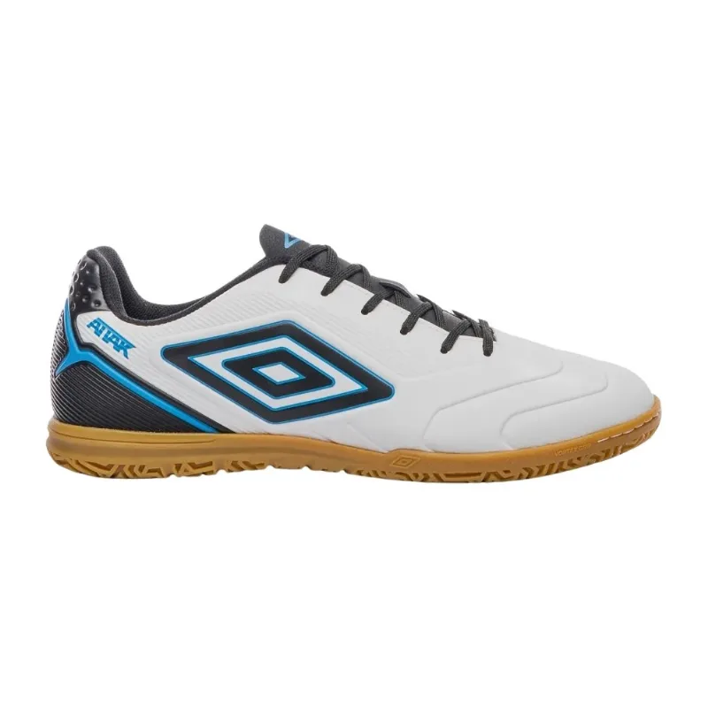Chuteira Futsal Nº 37 Umbro Attak III Branco E Azul (MP)