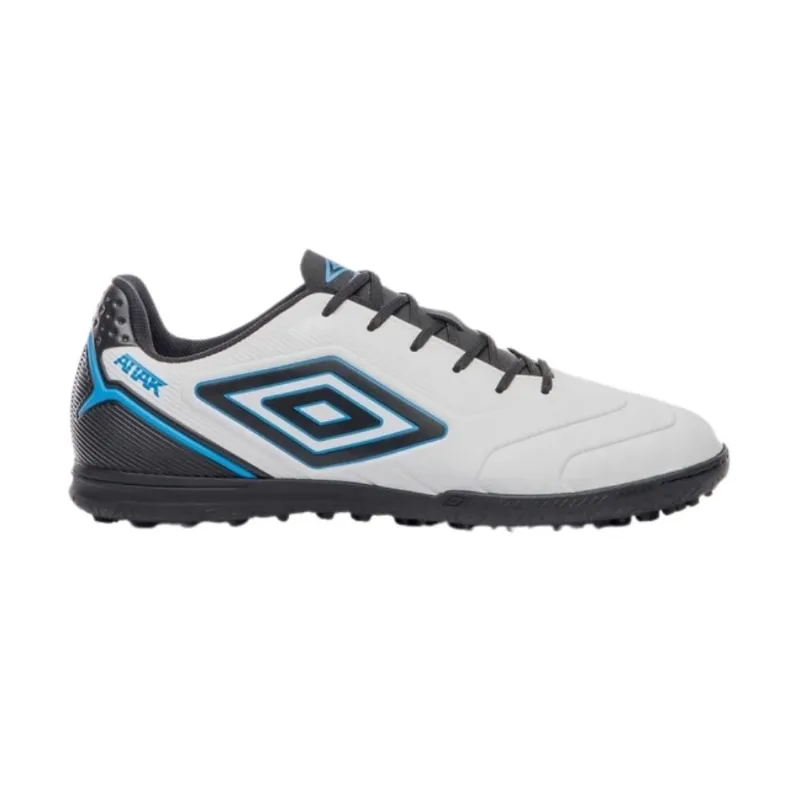 Chuteira Society Nº 42 Umbro Attak III Branco E Azul (MP)