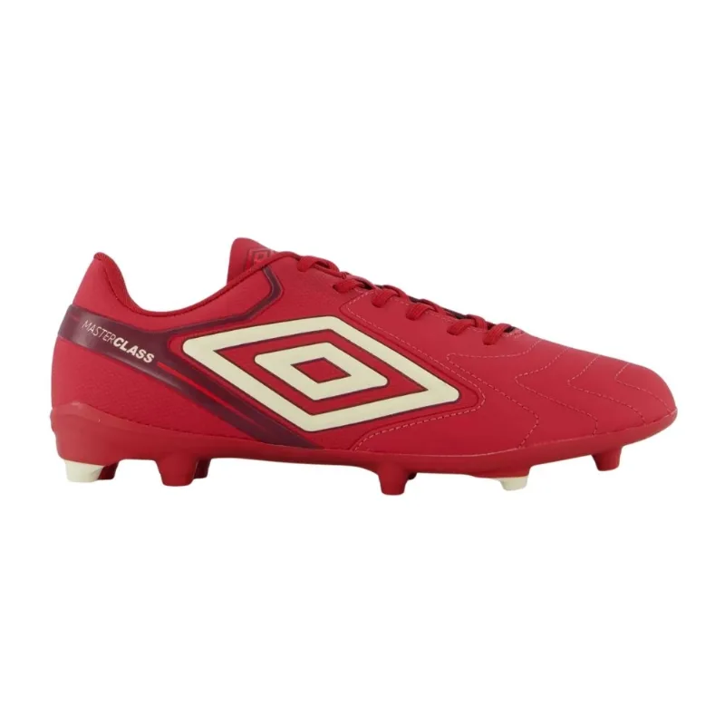 Chuteira Campo N°41 Umbro Master Class Club Vermelho E Branco (MP)