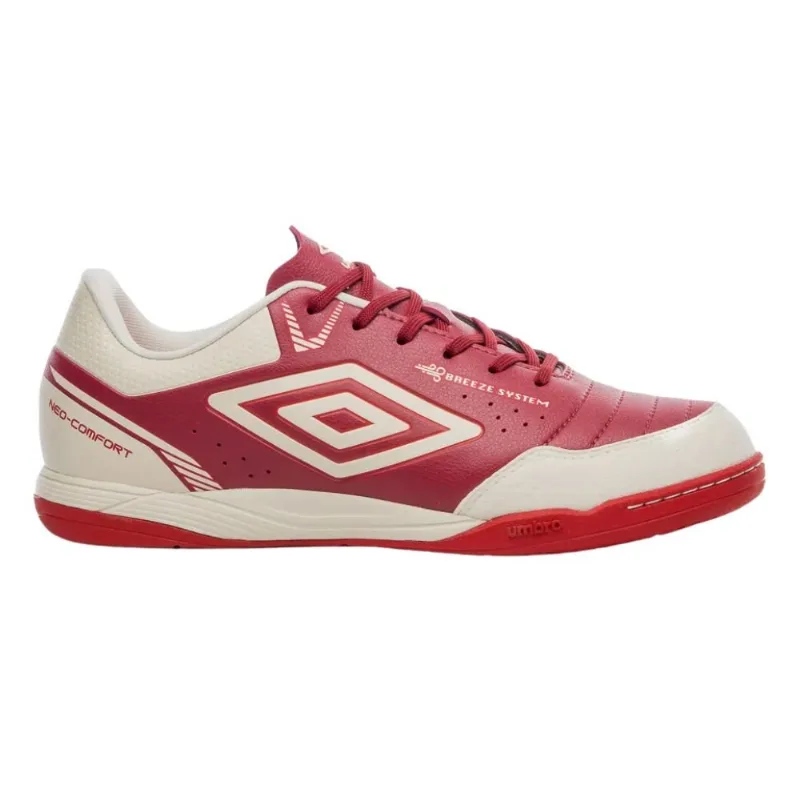 Chuteira Futsal N°41 Umbro Neo-Comfort Vermelho E Branco (MP)