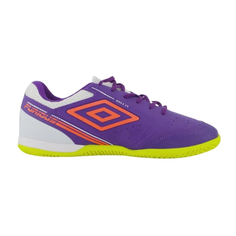 Chuteira Futsal N°43 Umbro Furious Roxo Coral (MP)
