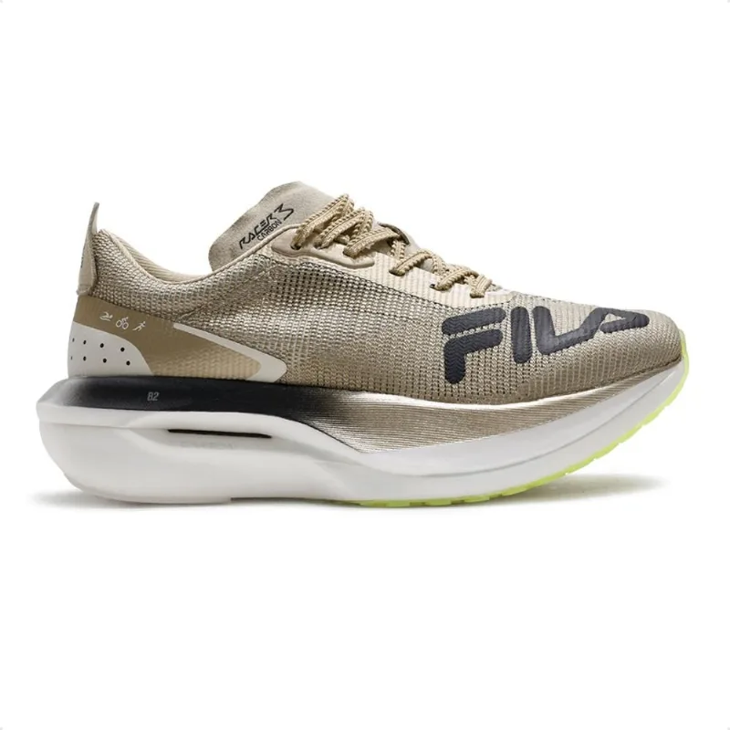 Tênis Fila Racer Carbon 3 Tri Masculino 42 / Dourado / Preto