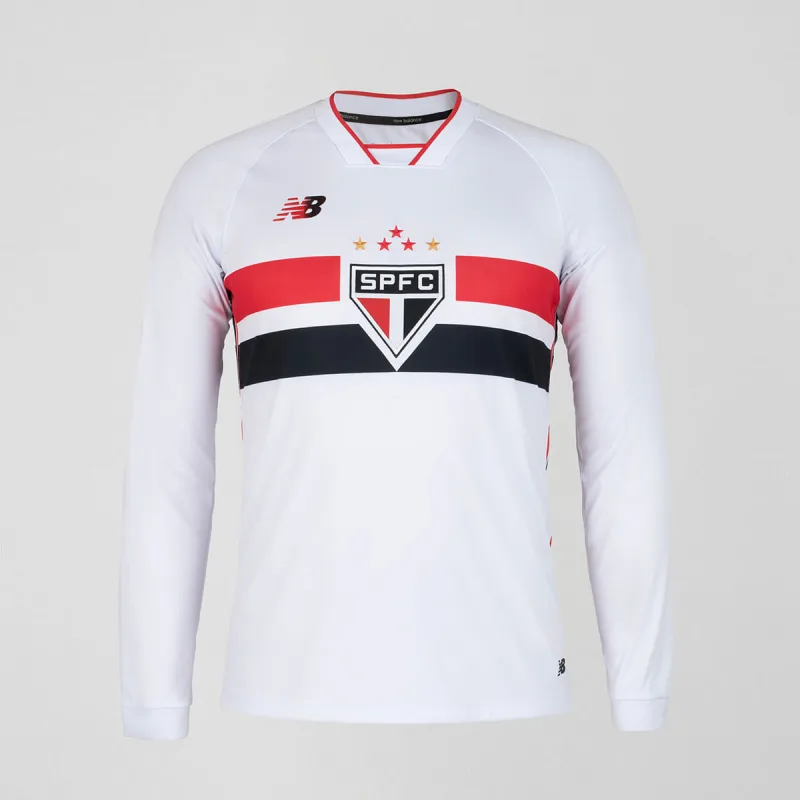 Camisa Manga Longa Home Spfc 2026 Masculina - New Balance - Confecção