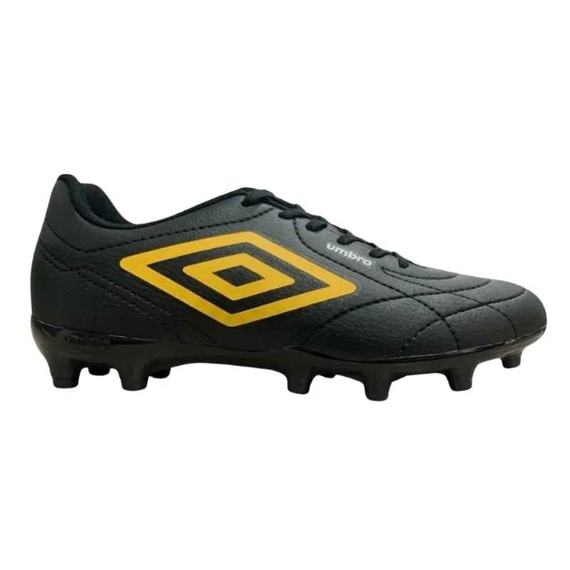 Chuteira Campo N°39 Umbro Class Footballer Preto E Amarelo (MP)