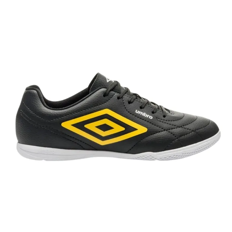 Chuteira Futsal N° 38 Umbro Class Footballer Preto E Amarelo E Branco (MP)