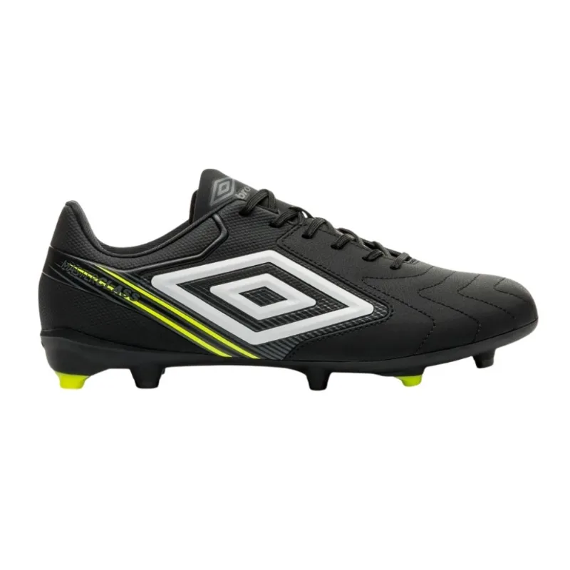 Chuteira Campo N° 38 Umbro Master Class Club Preto E Lima E Branco (MP)