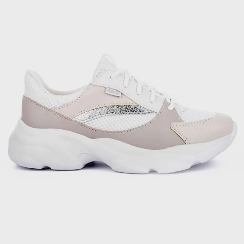 Tênis Feminino Casual Chunky Porcelana Cru Névoa Dakota G7061-0002