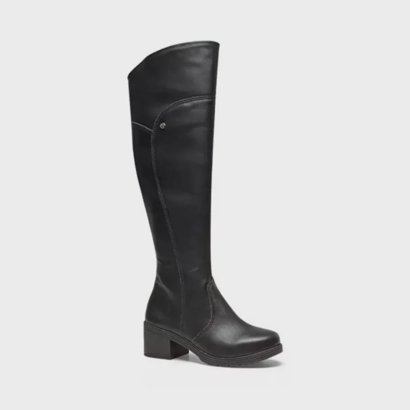 Bota Feminina Infantil Cano Alto Salto Baixo Pink Cats