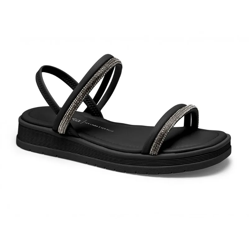 Sandália Papete Flatform Strass Dakota Y6963 Feminina