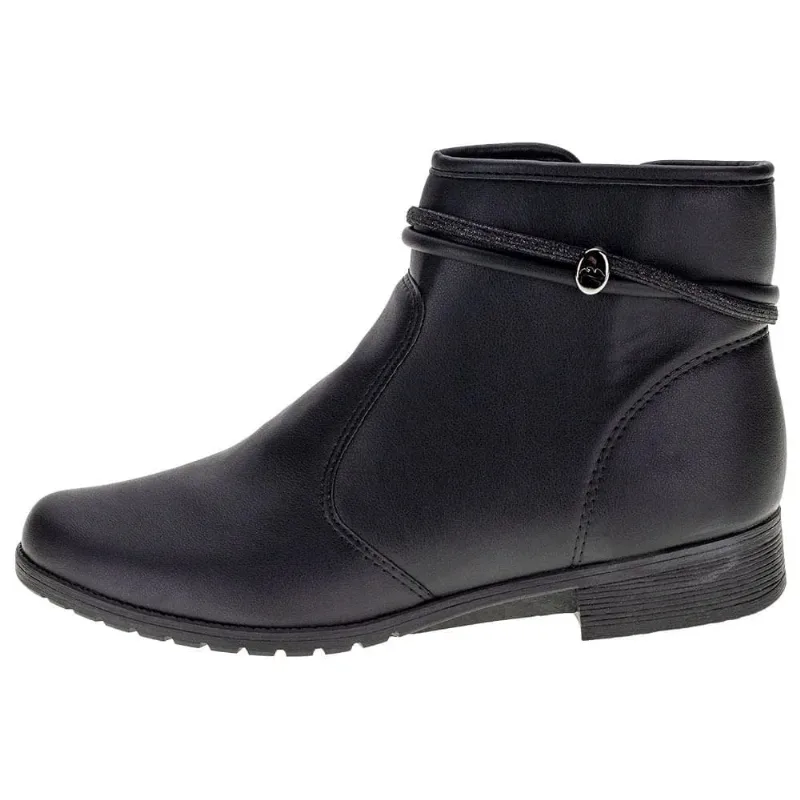 Bota dakota de cano curto preto G9554