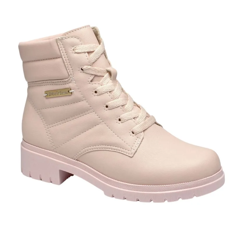 Bota Infantil Coturno Tratorada Menina Pink Cats V4091