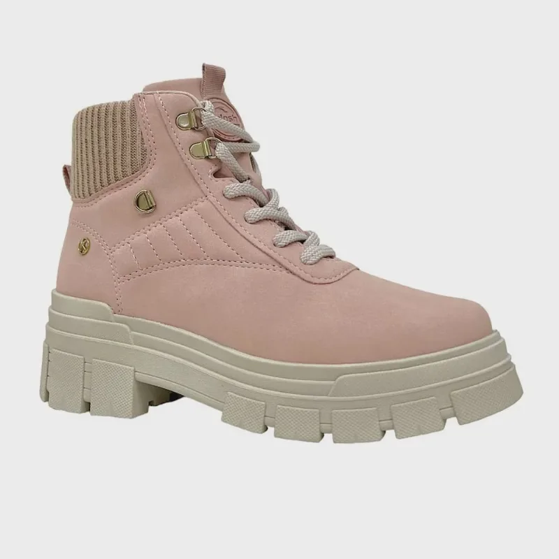 Bota Coturno Kolosh Feminino Tratorado Salto Grosso C3761