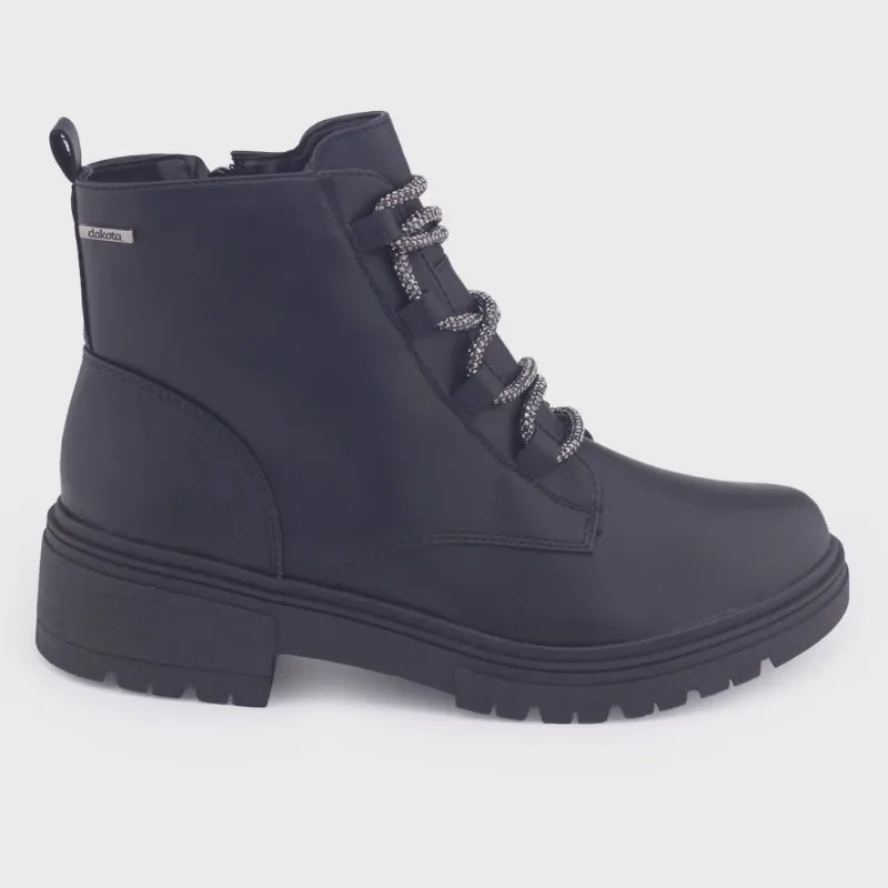 Bota Coturno Dakota G9851 Tratorada com Strass