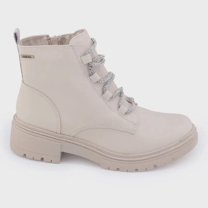 Bota Coturno Dakota G9851 Tratorada com Strass