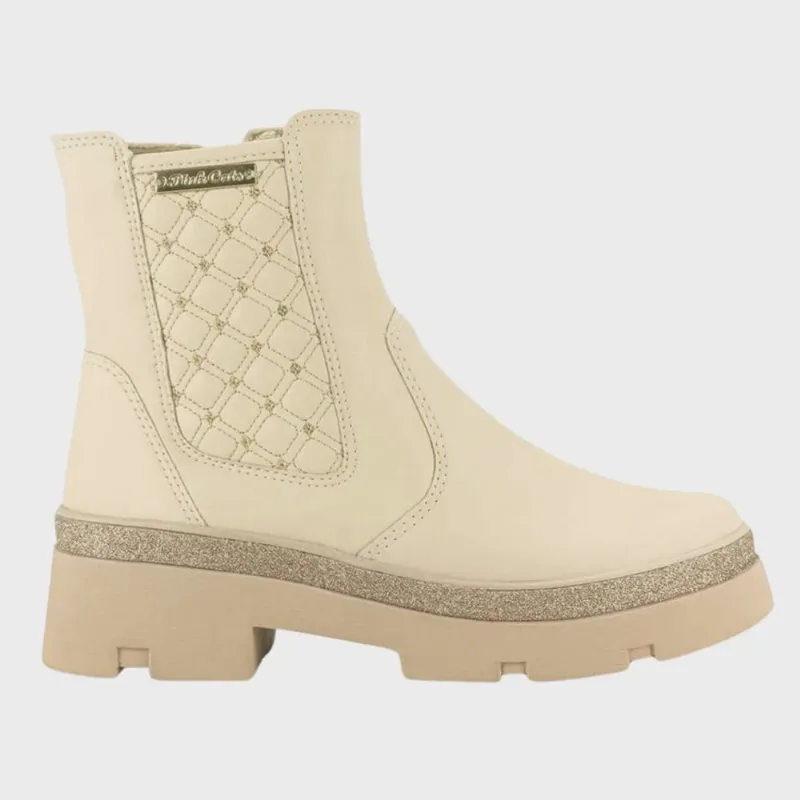 Bota Pink Cats Infantil De Cano Curto Tule