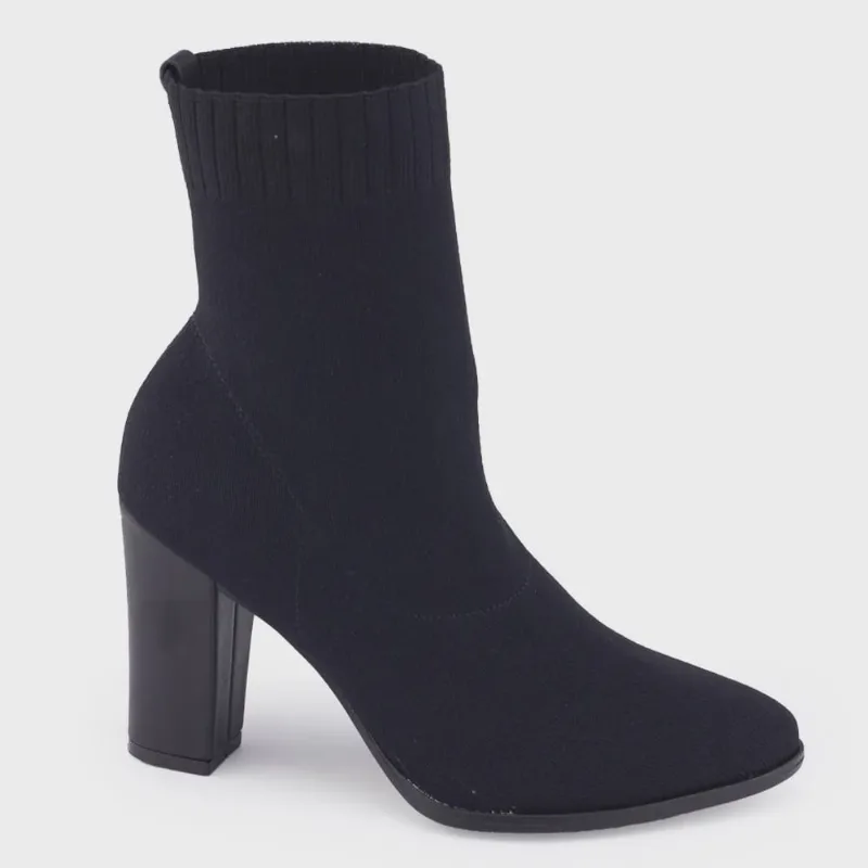 Bota Beira Rio 9043.138 Gaspea Knit Florença Veste como Meia