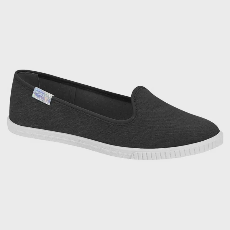 Sapatilha Feminina Slip On Lona Preto Beira Rio 4297.100