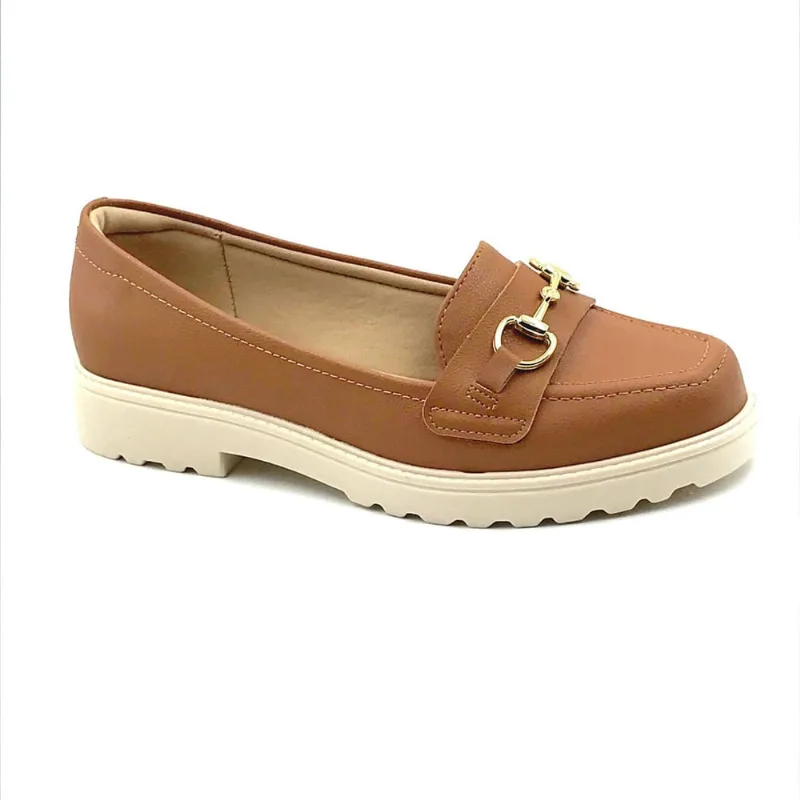 Sapato Mocassim Feminino Modare Tratorado Camel 7357106