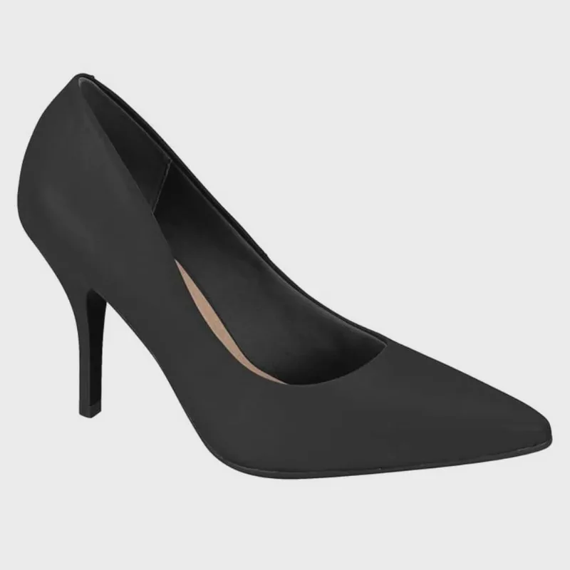 Scarpin Feminino Salto Alto Napa Preto Beira Rio 4122.1400