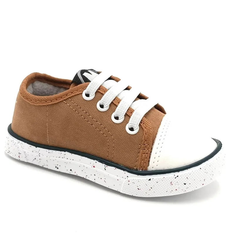 Tênis Casual Menino Molekinho Marrom Caramelo 2133.1049