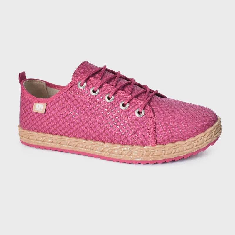 Tênis Moleca Casual Feminino Solado Trançado Magenta