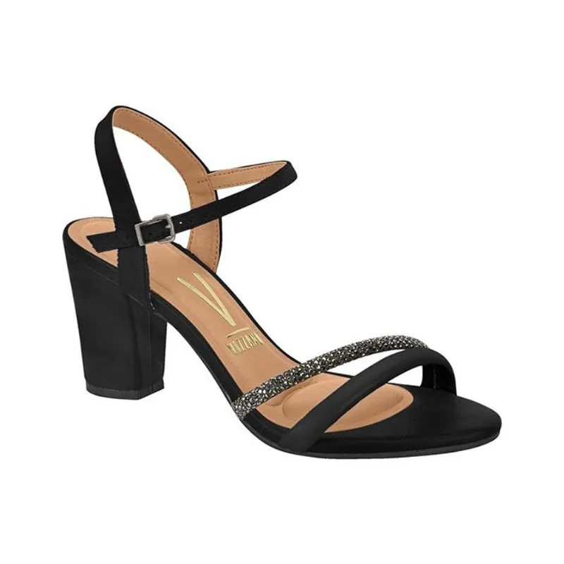 Sandália Salto Alto Grosso Strass Vizzano 62621009 Feminina