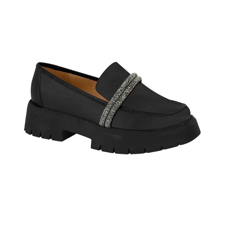 Sapato Vizzano Pelica Tira Pronta Strass Preto 039