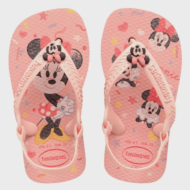 Chinelo Havaianas Baby Disney Classic Infantil Menina Rosa - Havaianas