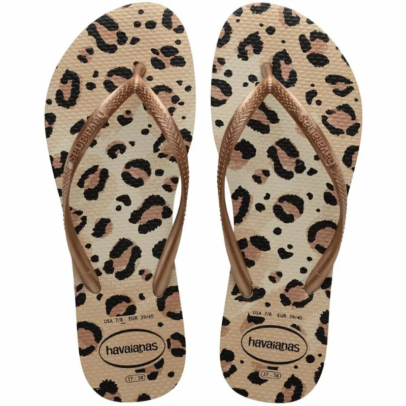 Sandália Havaianas Slim Animals Bege 39/40