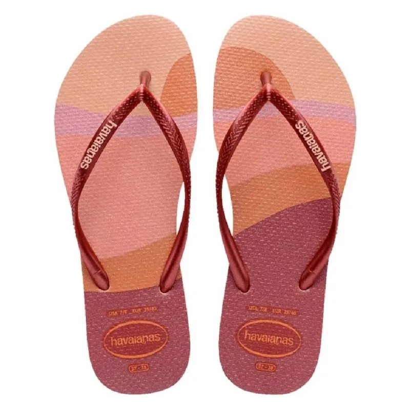 Sandálias Havaianas Feminina Slim Pallet Glow Rosa Ball 39/40 - Havaianas - Vestuário