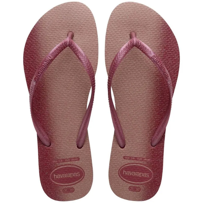 Sandália Havaianas Feminina Slim Gloss Amaranto 37/38