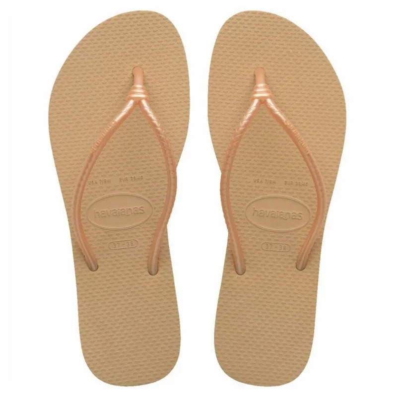 Sandálias Havaianas Tube Dourado 33/34