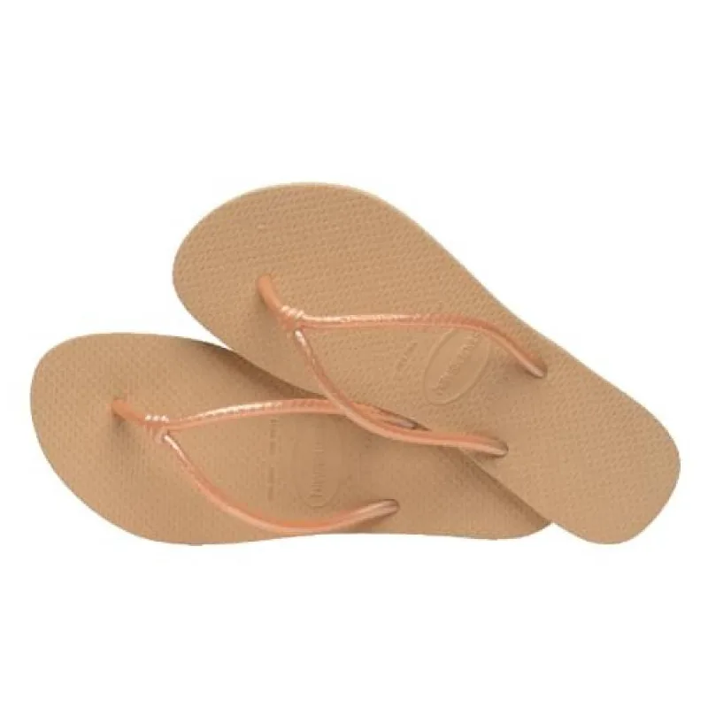 Sandália Havaianas Feminina Tube Dourada 39/40