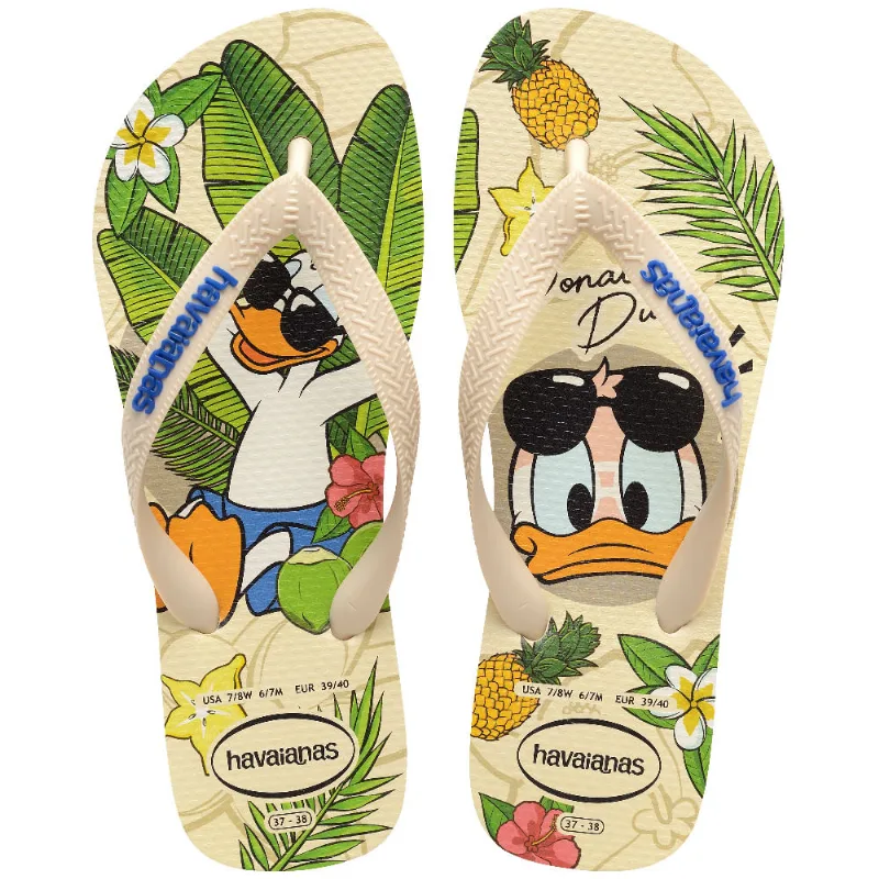 Sandália Havaianas Disney Classic Bege Palha 31/32