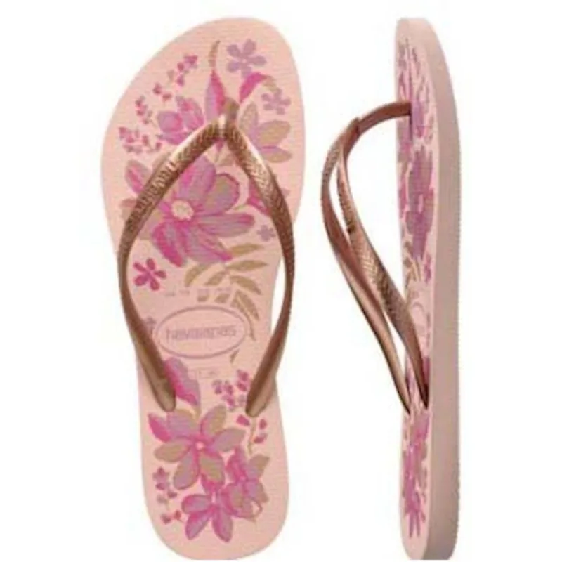 SAND HAVAIANA SLIM ORGANIC ROSA/DOURADO 37/8 1X1 - Havaianas - Vestuário