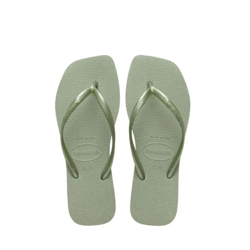 Sandália Havaianas Slim Square Smoke Green 33/34