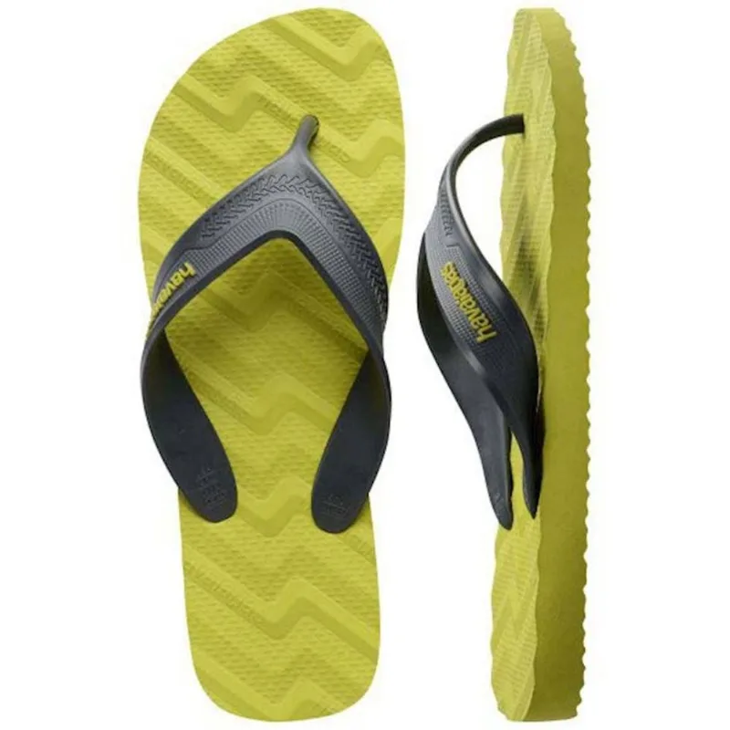 Sandália Havaianas Masculina Track Waves Formas Geométricas Wild Lime43/44