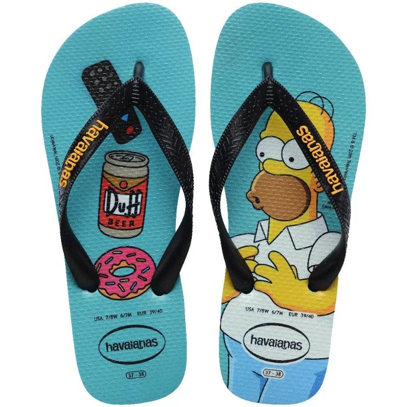 Sand.hav.simpsons Azul Tradi/preto 43/4 - Havaianas