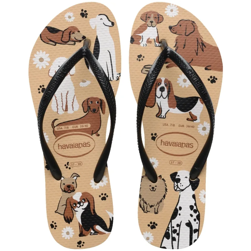 SAND HAV KIDS SLIM PETS DOURADO PTO 27/8 UN/0001/UN - Havaianas