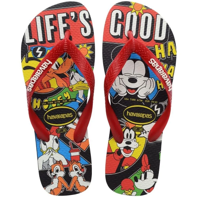 Havaianas Top Disney Classic Preto/branco/vermelho Apache - Havaianas
