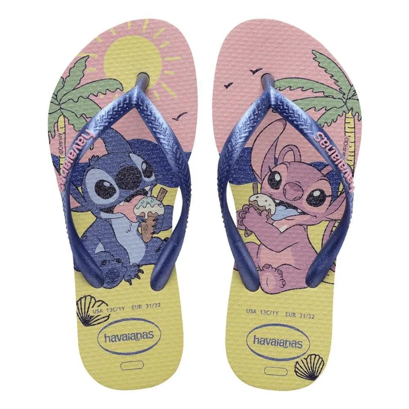 Havaianas Kids Slim Disney Stitch Buttercream